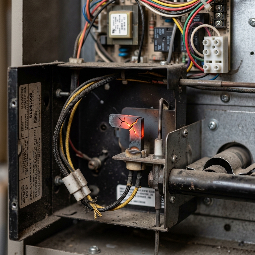 Cracked Furnace Igniter element